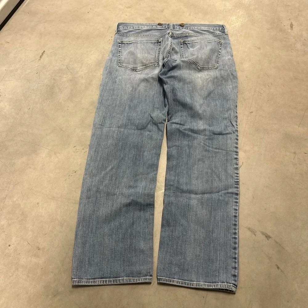 Y2K Urban Pipeline Dark Wash Grunge Style Relaxed Fit Jeans